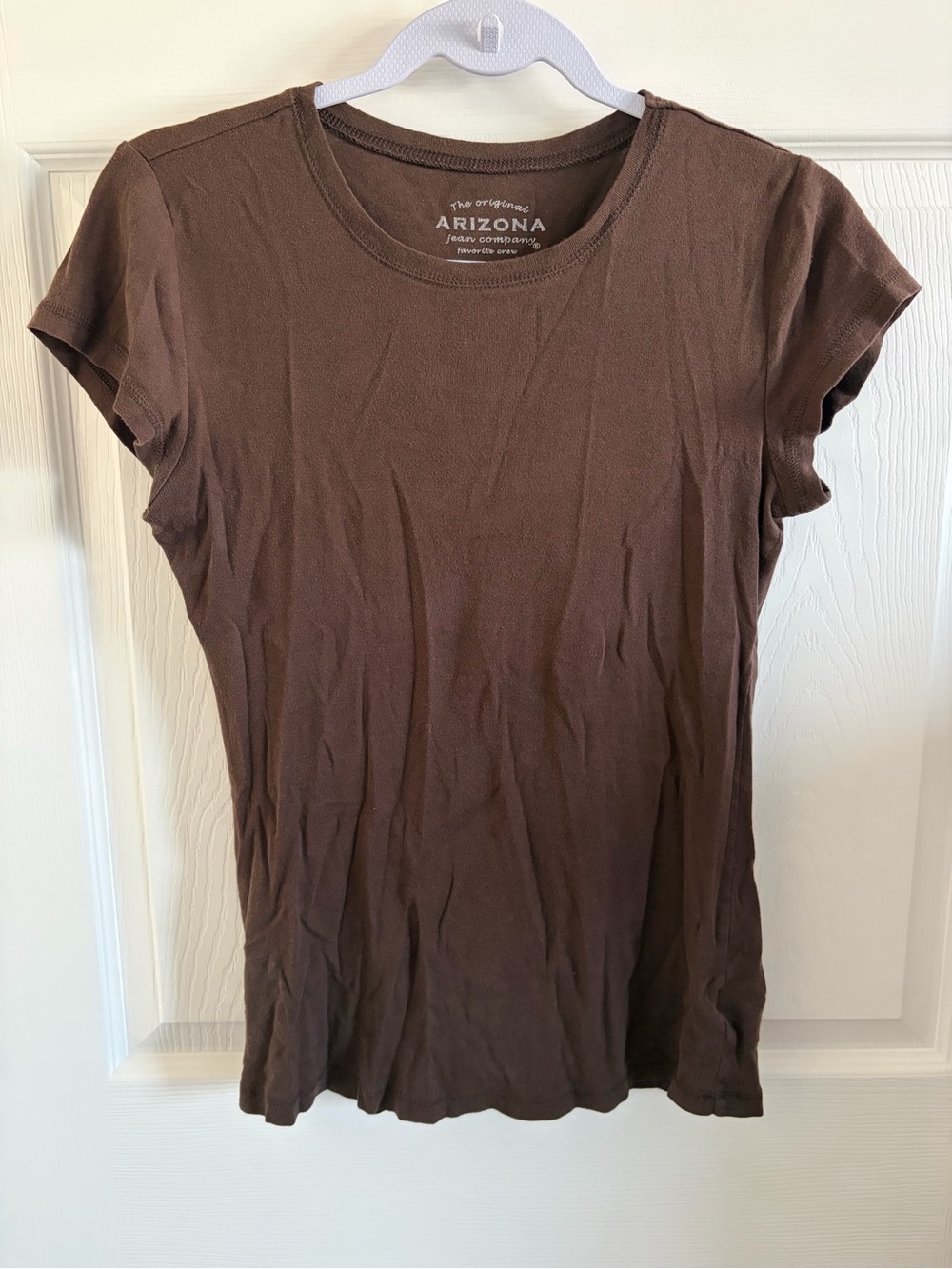 Arizona Jean Company Brown Short Sleeve Crewneck Tee